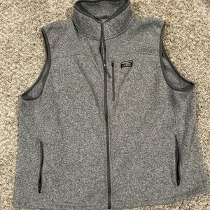 L.L. Bean Gray Zip-Up Vest